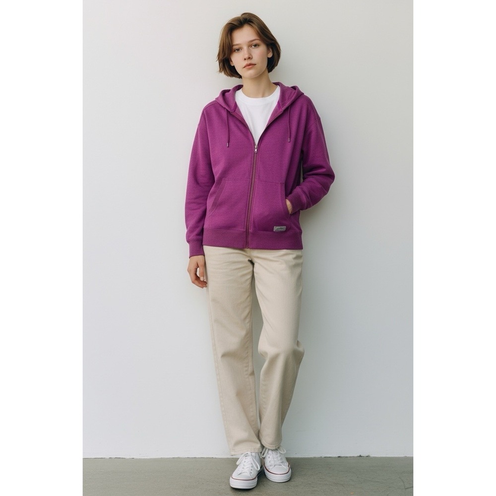 Eddie Bauer Women's Full Zip Hoodie Pink Purple Size PS